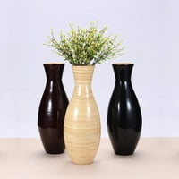 Villacera kézműves -Tall fenntartható bambusz padló váza