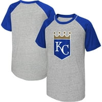 Ifjúsági MLB Productions Heather szürke Kansas City Royals MBSG póló