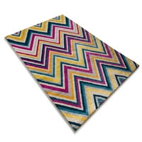 Jól szőtt misztikus soho modern chevron multi 3'3 5 'terület szőnyeg