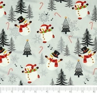 Karácsonyi gyűjtemény 44 yd pamut hóember varró és kézműves szövet, többszínű