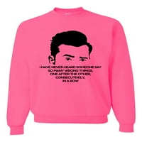 Mondj Sok Rossz Dolgot Vicces Idézet Popkultúra Unise Crewneck Grafikus Pulóver, Neon Rózsaszín, Közepes