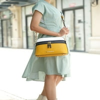Kollekció női Karelyn Crossbody táska-Olive Yellow