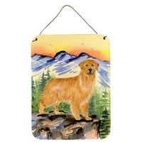 Carolines Treasures SS8163DS Golden Retriever falra vagy ajtóra függesztett nyomatok, 12x16, Többszínű