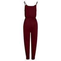 Divat Női Nyári Alkalmi Szexi Ujjatlan Egyszínű Hát Nélküli Jumpsuits Hot6s4487229