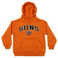 OuterStuff NBA Ifjúsági Fönni Suns polár pulóver kapucnis, narancssárga