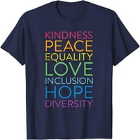 Fa béke szerelem befogadás egyenlőség sokféleség Emberi Jogok póló